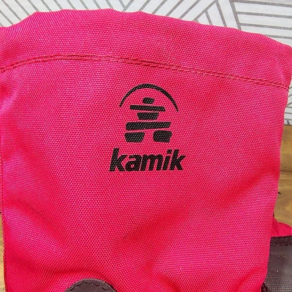 Kamik Youth Snow Boots Size 2 Pink Waterproof Insulated‎ Winter Cold Weather
